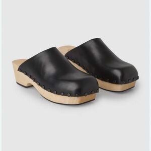 Cos Napa leather clogs size 40